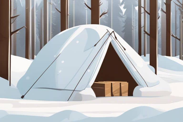 How to build a sturdy snow shelter for winter camping in heavy snowfall