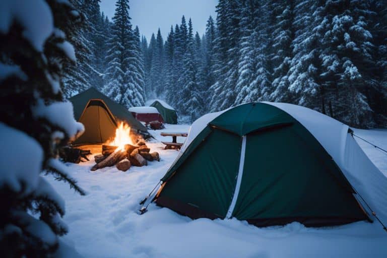 preventing camping gear from freezing in snow opg