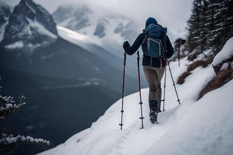 How to Use Trekking Poles to Prevent Slips and Falls While Winter Hiking