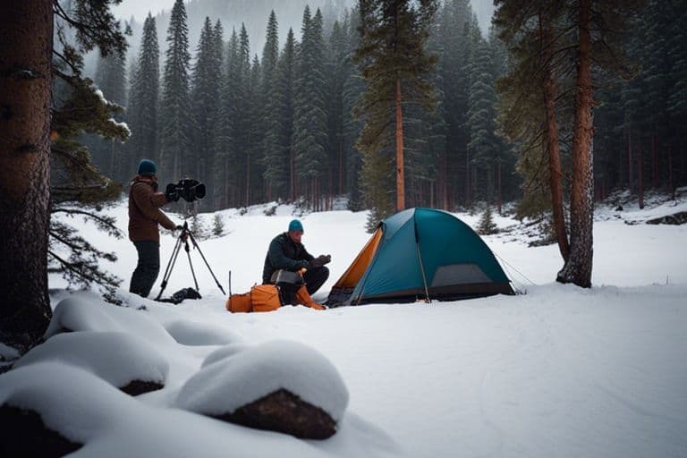 winter camping avoiding avalanche dangers in heavy snow pai